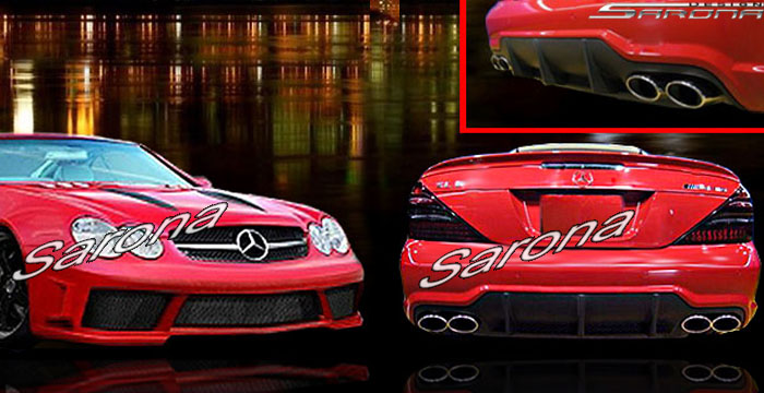 Custom Mercedes SL Body Kit  Convertible (2003 - 2008) - $1690.00 (Manufacturer Sarona, Part #MB-088-KT)